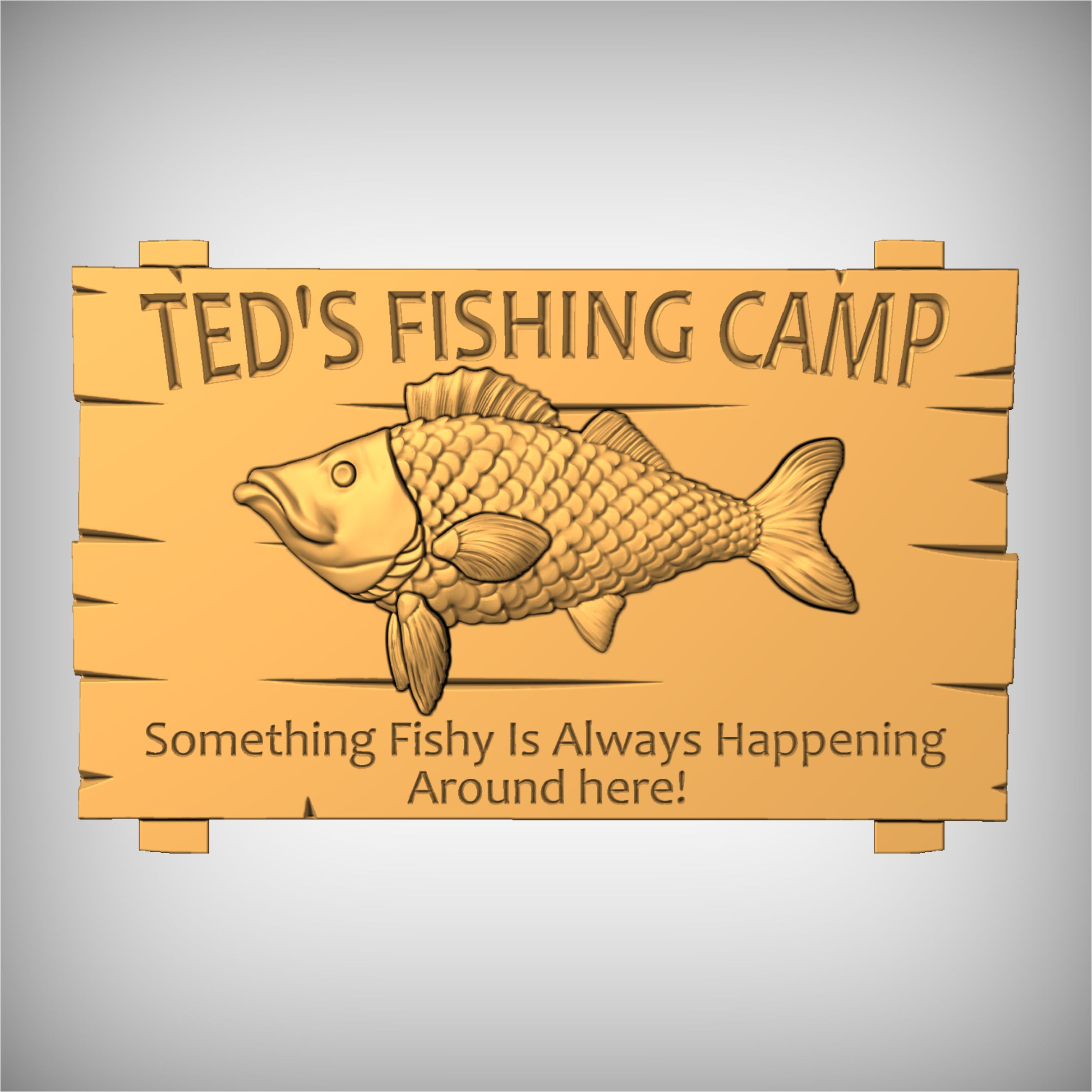 Fishing Camp Sign